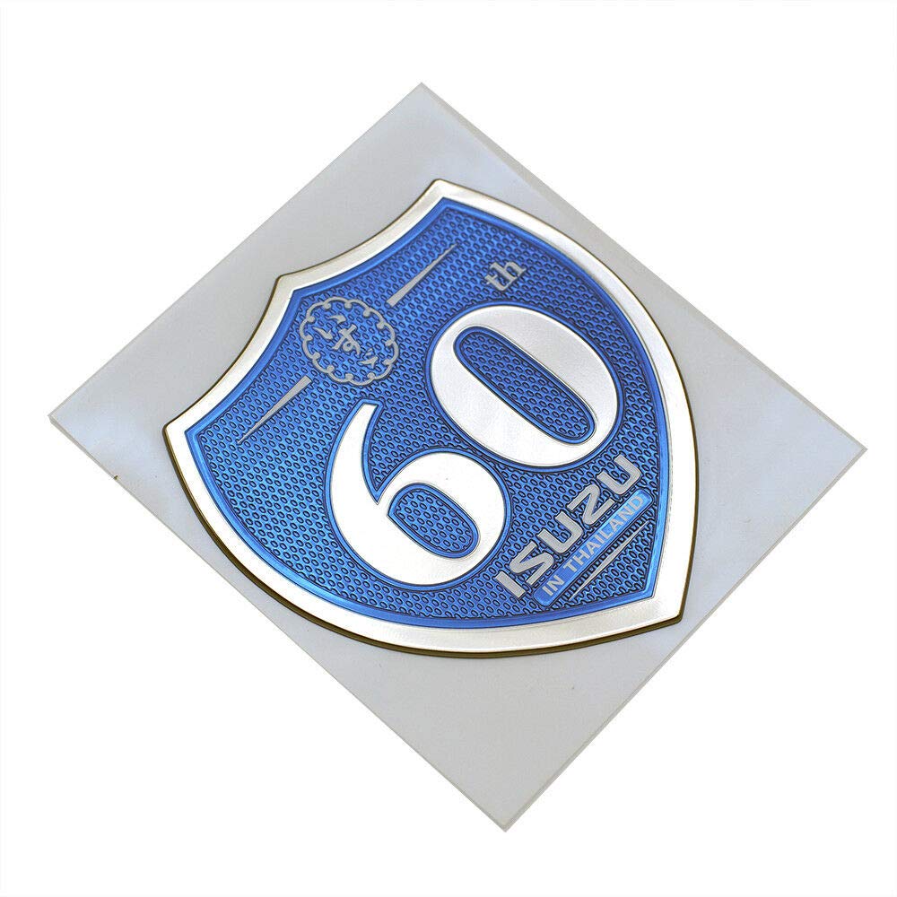 ISUZU エンブレム クローム/ブルー 中古、配線付き ISUZU エンブレム クローム/ブルー 中古、配線付き